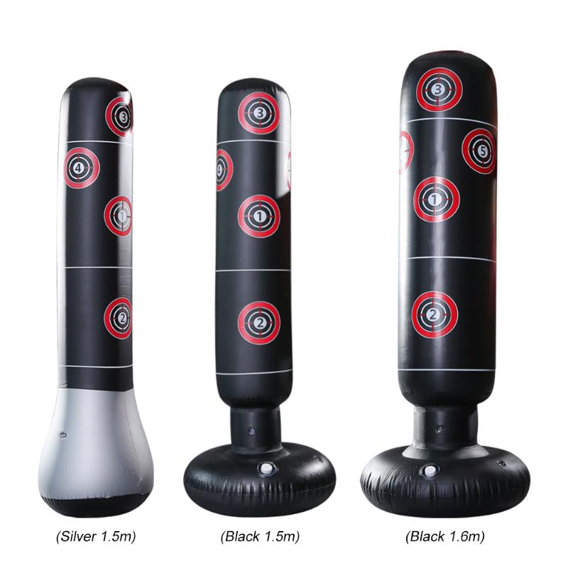 Inflatable Boxing Bag Stress Punching Tower Bag Boxing Standing Water Base Training Pressure Relief Bounce Back Sandbag with Pum - view 6