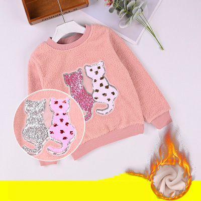 2020 Kids Designer Fashion Sweatshirts Girls Plus Fleece Sweatershirt Children Sequined Long Sleeve Top Kids Novel Variable Color Clothing, Color1
2020 Kids Designer Fashion Sweatshirts Girls Plus Fleece Sweatershirt Children Sequined Long Sleeve Top Kids Novel Variable Color Clothing, Color1