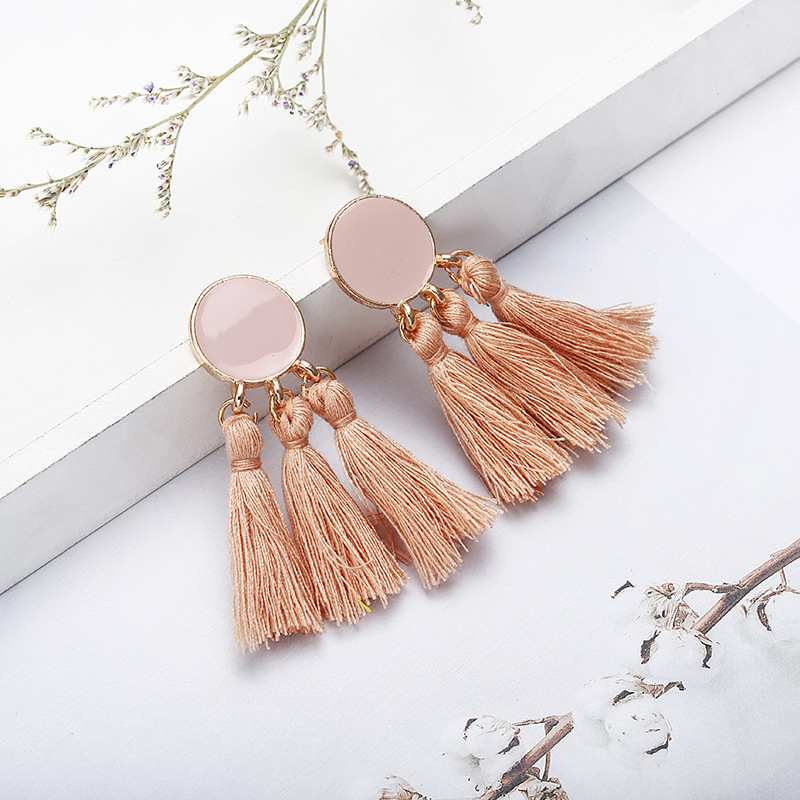 Tassel earrings for women fashion pendants elegant temperament Valentine's Day birthday gifts