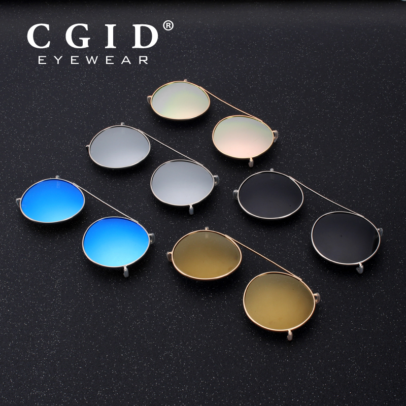 Cgid 2018 Fashion Men Polarized Sunglasses Round Steampunk Removable Clip On Shades Sun Glass Vintage Metal E76 Y19052004