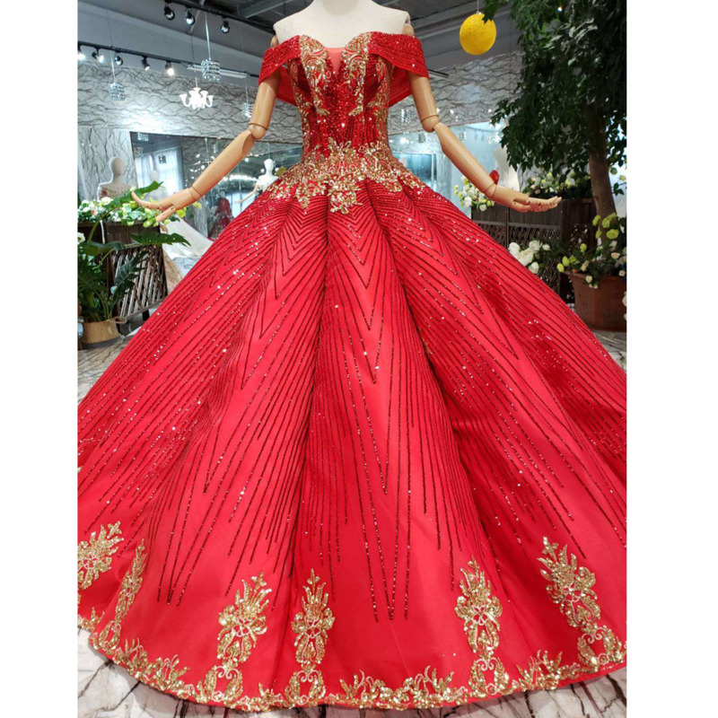 BGW 21517ht Ball Gown Prom Dress 2020 Off The Shoulder Sweetheart Floor Length Swollen Wedding Party Dresses With Golden Flowers, Red
BGW 21517ht Ball Gown Prom Dress 2020 Off The Shoulder Sweetheart Floor Length Swollen Wedding Party Dresses With Golden Flowers, Red