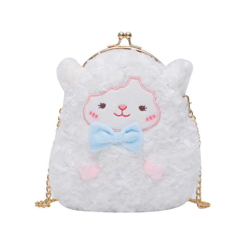 Cartoon Plush Birthday Gift Crossbody Bag White Sheep Mobile Phone Chain Bag 2020 New Single-Shoulder Bag
Cartoon Plush Birthday Gift Crossbody Bag White Sheep Mobile Phone Chain Bag 2020 New Single-Shoulder Bag