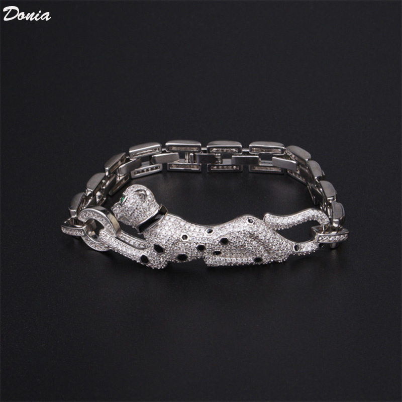 Donia jewelry luxury bangle fierce leopard exaggerated titanium steel micro-inlaid zircon European and American fashion designer gift box
Donia jewelry luxury bangle fierce leopard exaggerated titanium steel micro-inlaid zircon European and American fashion designer gift box