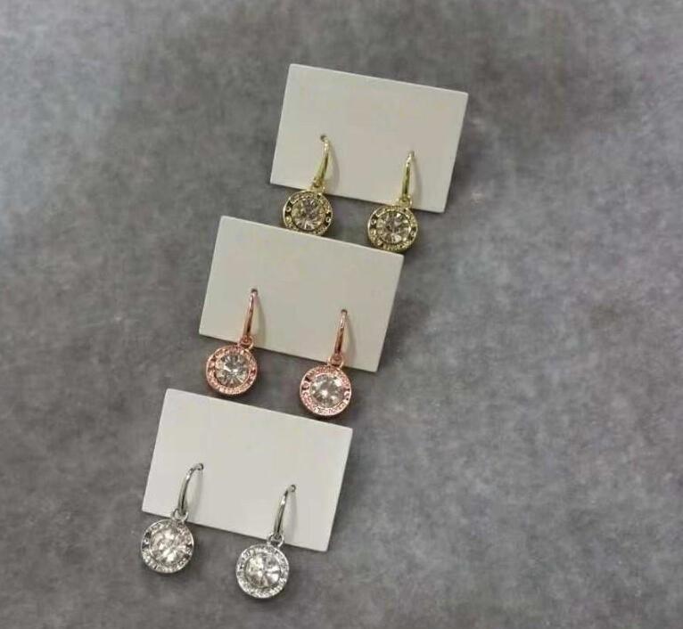 New York Stylist Earrings Fashion Crystal Drop Earrings with Big Diamond Alloy Jewelries Cheap Fashion Jewelries Women gifts GD348