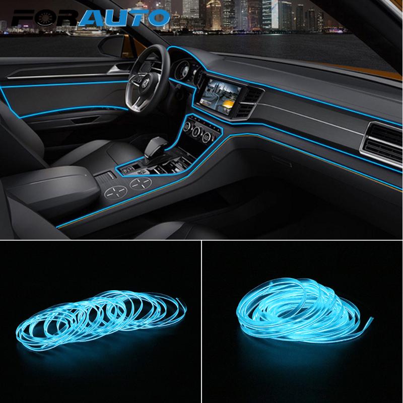 FORAUTO 5m Light Strips Decorative Lamp Car 12V LED Cold lights Flexible Neon EL Wire Car styling Interior Decoration Auto Lamps
FORAUTO 5m Light Strips Decorative Lamp Car 12V LED Cold lights Flexible Neon EL Wire Car styling Interior Decoration Auto Lamps