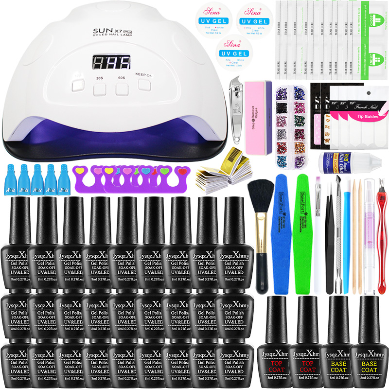 Nail Kit Set Nail Lamp set 27/18/10 Pieces Gel Polish Quick Building Extensions Manicure 
Nail Kit Set Nail Lamp set 27/18/10 Pieces Gel Polish Quick Building Extensions Manicure
