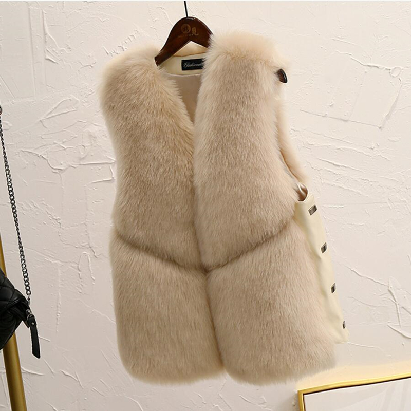 YMOJNV 2019 New Fashion Faux Fur Coat Autumn Winter Women Waist Coat Fur Gilet Women's Jacket Vest For Ladies Outerwear, Beige
YMOJNV 2019 New Fashion Faux Fur Coat Autumn Winter Women Waist Coat Fur Gilet Women's Jacket Vest For Ladies Outerwear, Beige