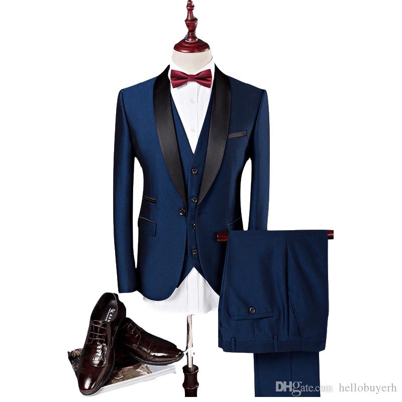 Latest design Custom made Handsome wedding suits Tuxedos Slim Fit Groom Tuxedos formal wears Shawl Lapel Groomsman suits (Jacket+Pants+vest), Light gray
Latest design Custom made Handsome wedding suits Tuxedos Slim Fit Groom Tuxedos formal wears Shawl Lapel Groomsman suits (Jacket+Pants+vest), Light gray