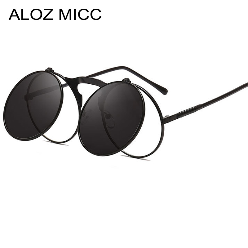 ALOZ MICC Vintage Flip Up Round Sunglasses Men Newest Punk Metal Sun Glasses Women Female Fashion Eyewear Oculos De Sol A025
ALOZ MICC Vintage Flip Up Round Sunglasses Men Newest Punk Metal Sun Glasses Women Female Fashion Eyewear Oculos De Sol A025