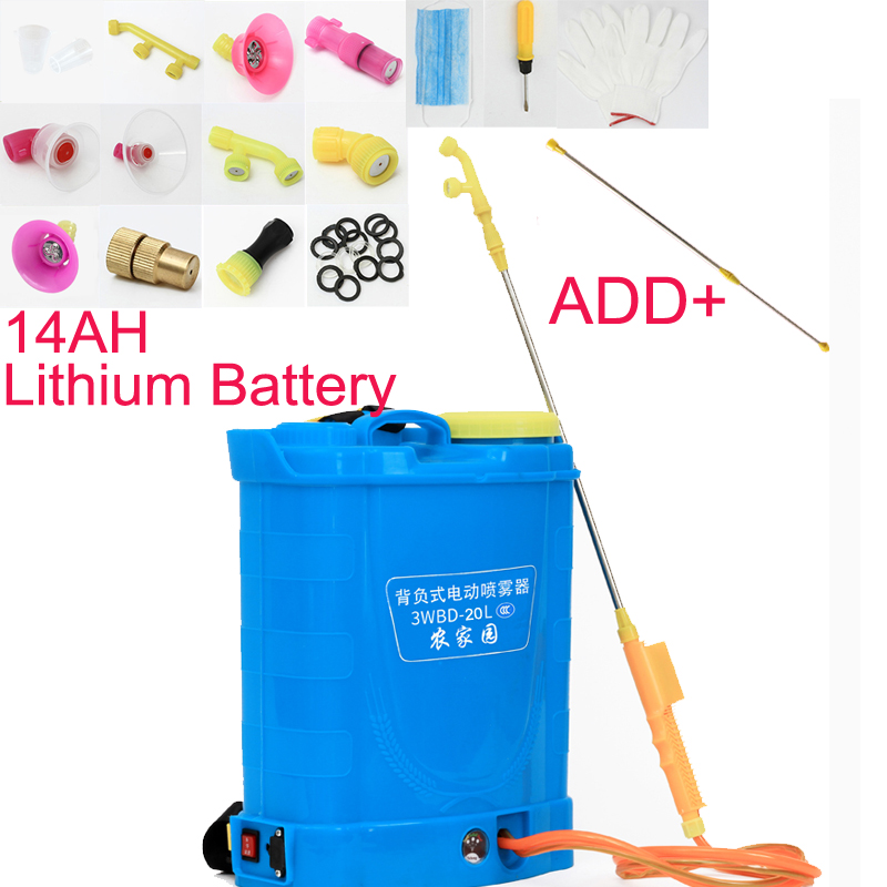 10/12/14AH Intelligent Lithium Battery Electric Sprayer Agricultural Pesticide High Pressure Charge Dispenser Garden Equipment
10/12/14AH Intelligent Lithium Battery Electric Sprayer Agricultural Pesticide High Pressure Charge Dispenser Garden Equipment