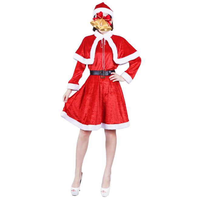 2018 Christmas Women Costume Adult Dress+Cape+Hat+Belt Slim Fit Elastic High Quality Cute Cosplay Party Female, Red
2018 Christmas Women Costume Adult Dress+Cape+Hat+Belt Slim Fit Elastic High Quality Cute Cosplay Party Female, Red