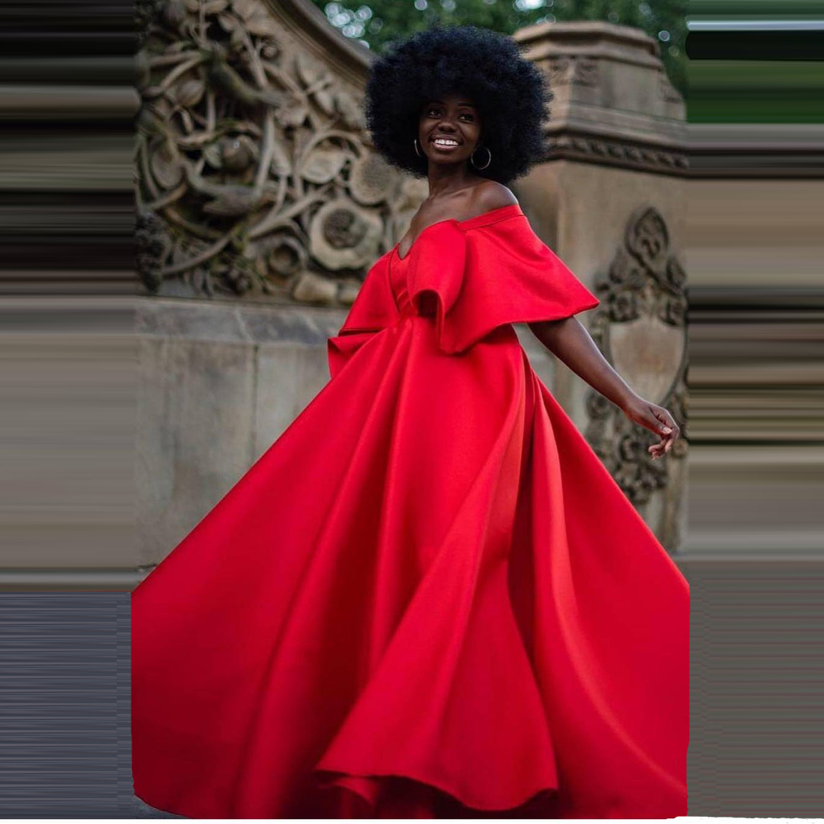 Sexy Red Prom Dresses For Black Girls A Line Satin High Slit Off The Shoulder Sweetheart Open Back Custom Made Evening Gowns