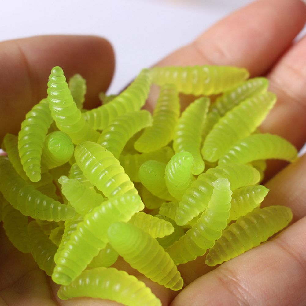 100pcs/bag Artificial Plastic 2cm Fishing Lure Maggot Grub Soft Fishing Lures Maggots Worms Bread Bug Bionic Grubs Trout Baits Tackle
100pcs/bag Artificial Plastic 2cm Fishing Lure Maggot Grub Soft Fishing Lures Maggots Worms Bread Bug Bionic Grubs Trout Baits Tackle