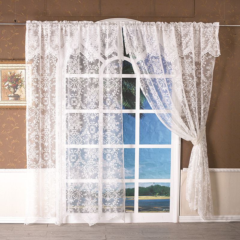 Curtain & Drapes 1pc Romantic White Lace Window Tulle Flower Style Curtains For Living Room Kitchen Treatment Voile Wedding Decor, 1pcs curtain
Curtain & Drapes 1pc Romantic White Lace Window Tulle Flower Style Curtains For Living Room Kitchen Treatment Voile Wedding Decor, 1pcs curtain
