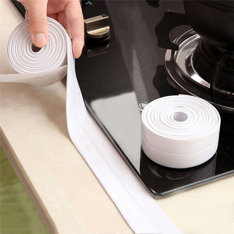 1 Roll PVC Kitchen Bathroom Tools Crevice Strip Wall Sealing Tape Waterproof Mold Proof Adhesive Tile Crack Repair Mildew Tape
1 Roll PVC Kitchen Bathroom Tools Crevice Strip Wall Sealing Tape Waterproof Mold Proof Adhesive Tile Crack Repair Mildew Tape