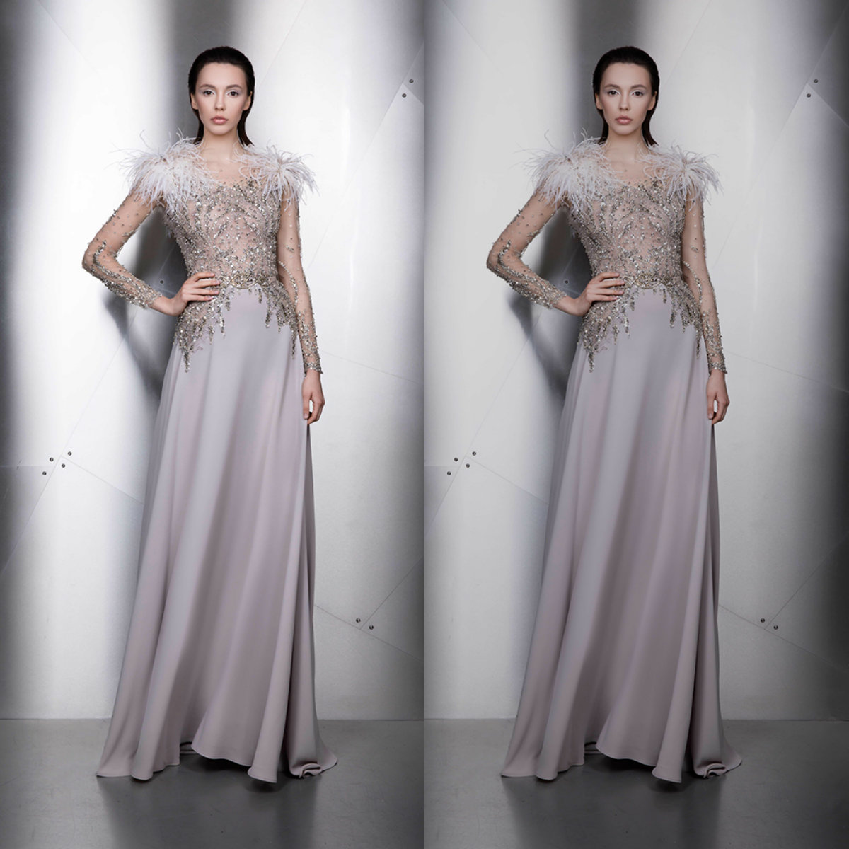 Ziad Nakad Evening Dresses Jewel Long Sleeves Lace Appliques Feather Prom Gowns Floor Length Chiffon A Line Special Occasion Dress, Daffodil
Ziad Nakad Evening Dresses Jewel Long Sleeves Lace Appliques Feather Prom Gowns Floor Length Chiffon A Line Special Occasion Dress, Daffodil