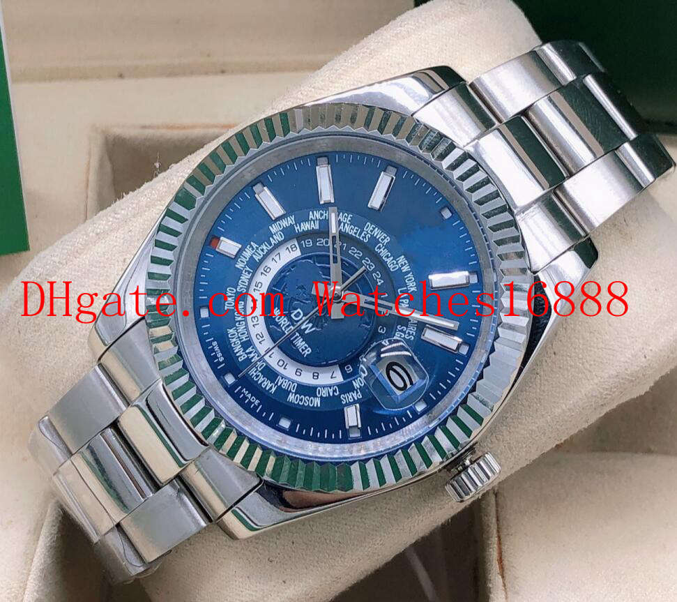 Free Shipping 42mm Sky Dweller 326934 326938 Asia 2813 Movement Automatic Mechanical Blue Mens Watch Stainless Steel Band Men's Wrist Watch
Free Shipping 42mm Sky Dweller 326934 326938 Asia 2813 Movement Automatic Mechanical Blue Mens Watch Stainless Steel Band Men's Wrist Watch