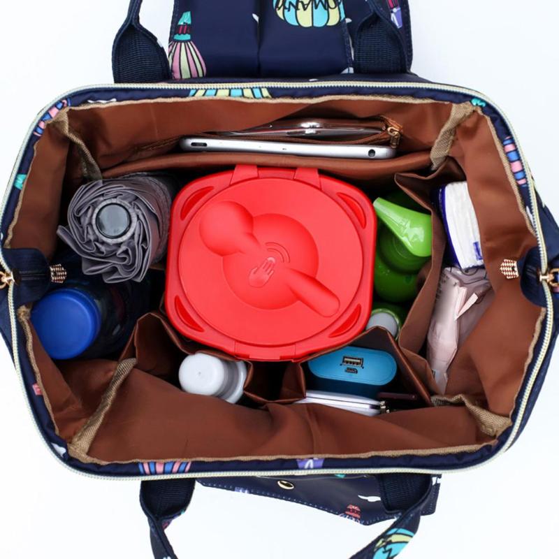 Waterproof Hot Air Balloon Printed Diaper Bag Mummy Maternity Large Nursing Travel Backpack Stroller Handbag Baby Care Nappy New