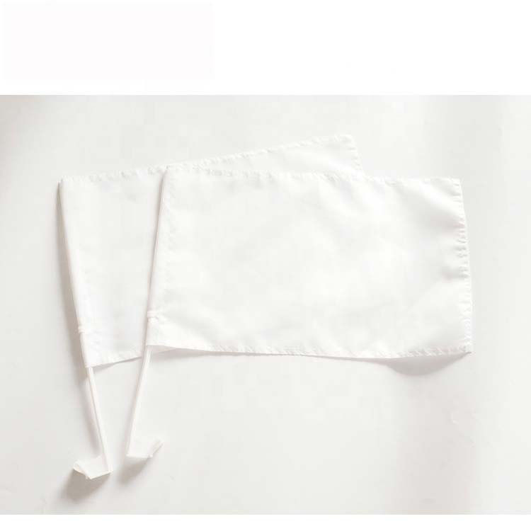 No Design Pure White Blank Sublimation car flag 30x45cm Polyester Printing Window Decoration With 43CM Plastic pole
No Design Pure White Blank Sublimation car flag 30x45cm Polyester Printing Window Decoration With 43CM Plastic pole