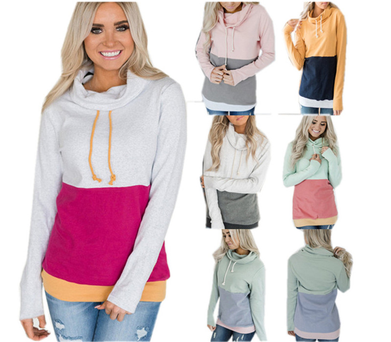 Women Patchwork Sweatshirt Hoodies Turtleneck Collar Stitching Pullovers Contrast Color Long Sleeve Autumn Winter Coat Jumper Tops S-3XL New, Multi
Women Patchwork Sweatshirt Hoodies Turtleneck Collar Stitching Pullovers Contrast Color Long Sleeve Autumn Winter Coat Jumper Tops S-3XL New, Multi