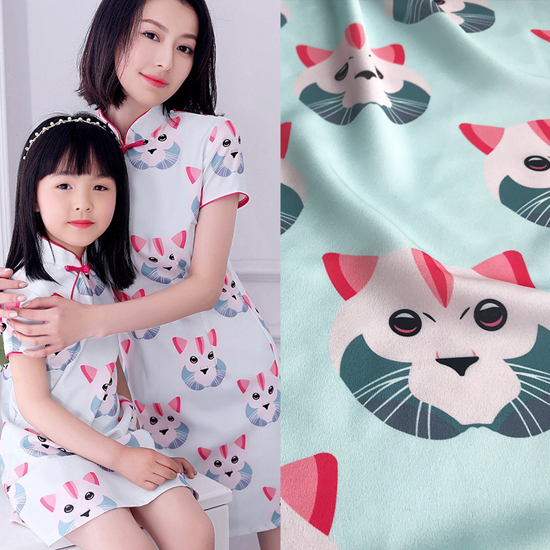 2020 new cartoon cat digital printing clothing fabric dress shirt parent-child equipment handmade DIY fabric polyester printing
2020 new cartoon cat digital printing clothing fabric dress shirt parent-child equipment handmade DIY fabric polyester printing