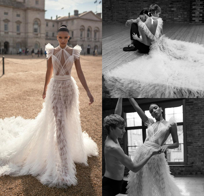2019 Lior Charchy Princess Church Wedding Dresses High Neck See Through Ruffles Tiered Skirt Butterfly Sleeve Garden Bridal Wedding Gown, Silver
2019 Lior Charchy Princess Church Wedding Dresses High Neck See Through Ruffles Tiered Skirt Butterfly Sleeve Garden Bridal Wedding Gown, Silver