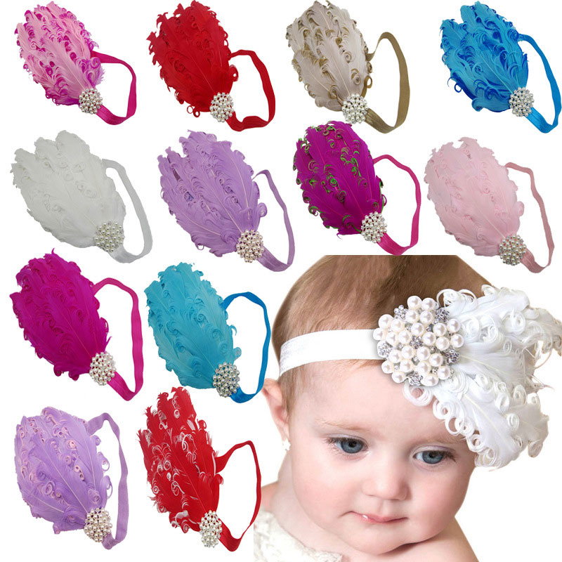 Hot Sale Baby Girls Feather Pearl Headbands Hair Accessories Newborn Hair Ornaments Shining Headwear Kids Gifts, Mixed color
Hot Sale Baby Girls Feather Pearl Headbands Hair Accessories Newborn Hair Ornaments Shining Headwear Kids Gifts, Mixed color