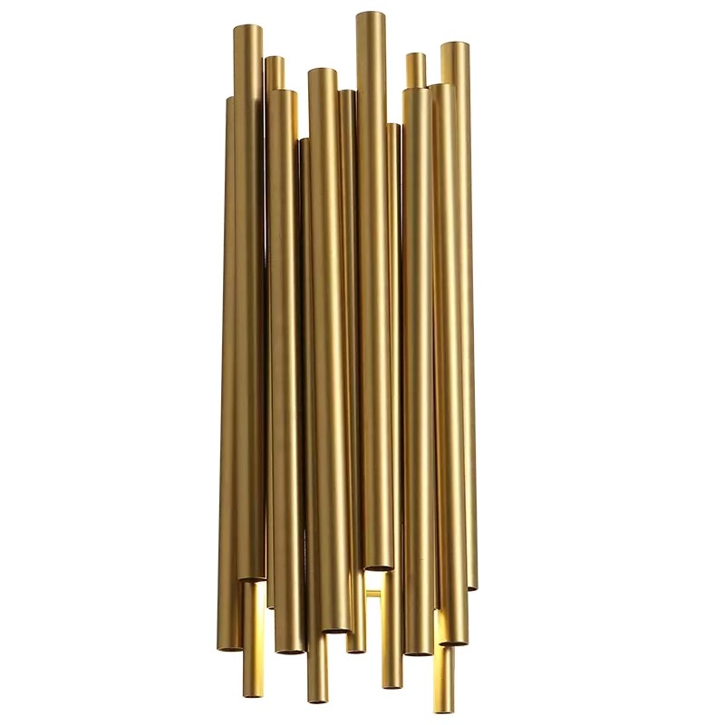 Nordic Modern Gold LED Wall Lamps Creative Aisle Light Living room Bedroom Decoration Sconce Lights Fixtures 2 G9 bulb
