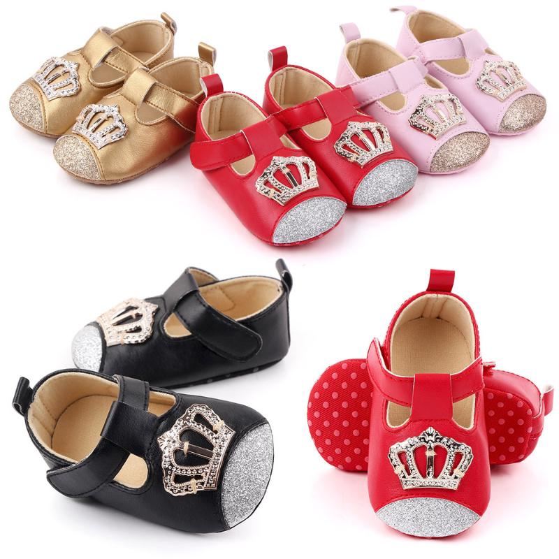 New Baby Shoes Pink Crown Princess Baby Girl Shoes Cotton PU Leather Mary Jane Newborn First Walkers Toddler For Girls, Black
New Baby Shoes Pink Crown Princess Baby Girl Shoes Cotton PU Leather Mary Jane Newborn First Walkers Toddler For Girls, Black