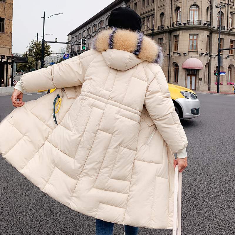 Wholesale fashion women's long loose fashion fur hooded Parker down jacket thick coat size S-3XL, Creamy-white
Wholesale fashion women's long loose fashion fur hooded Parker down jacket thick coat size S-3XL, Creamy-white