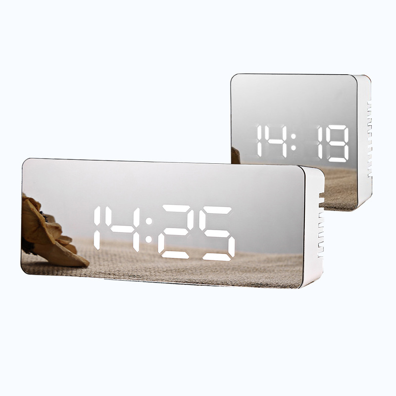 Digital mirror LED display alarm clock multi-function alarm clock digital fairy essential home essential temperature
Digital mirror LED display alarm clock multi-function alarm clock digital fairy essential home essential temperature