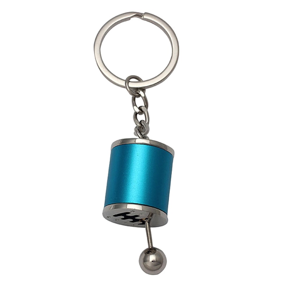 Car Key Box Keychain Imitation 6 Speed Manual Car-styling KeyringS Gear Knob Shift Gearbox Stick For Men Women Gifts