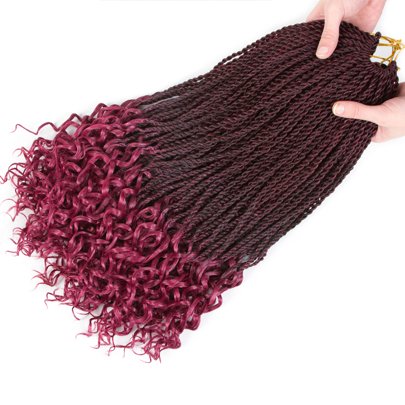 synthetic hair extensions 18inch Senegalese Twist Crochet Ombre Braiding Curly Hair End Synthetic Hair Extension 30strands/pcs, 1b+purple
synthetic hair extensions 18inch Senegalese Twist Crochet Ombre Braiding Curly Hair End Synthetic Hair Extension 30strands/pcs, 1b+purple