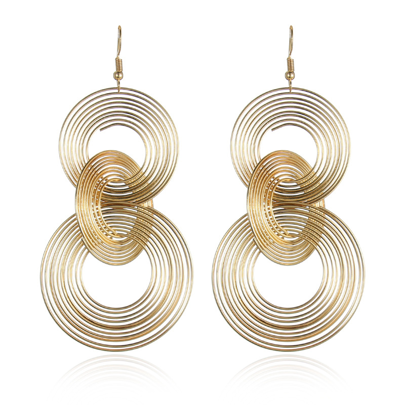 Dangle & Chandelier Twist Circle Gold Color Earrings For Women Fashion Round Drop Long Pendientes Jewelry 2021
Dangle & Chandelier Twist Circle Gold Color Earrings For Women Fashion Round Drop Long Pendientes Jewelry 2021