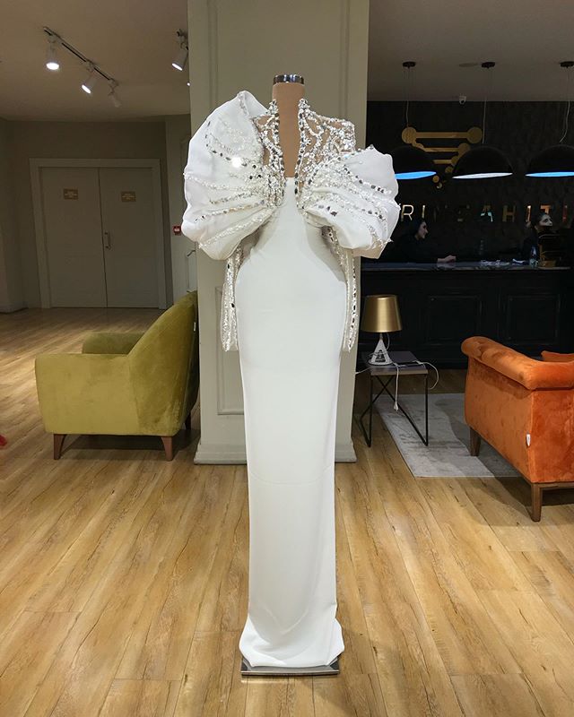 mermaid prom dresses deco art inspried neck long sleeve sequins beads chiffon party gowns sweep train prom gowns, Chocolate
mermaid prom dresses deco art inspried neck long sleeve sequins beads chiffon party gowns sweep train prom gowns, Chocolate