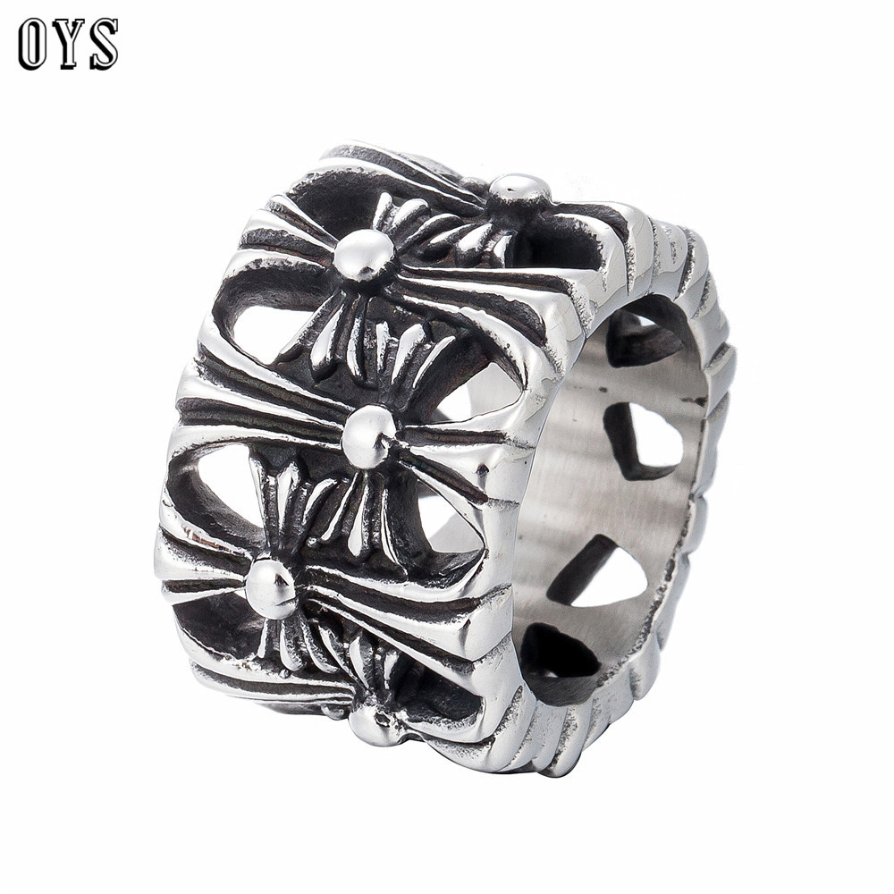 Europe And America Fashion Retro Stainless Steels Cross Rings Titanium Steel Men Punk Hip Hop Ring Jewelry
Europe And America Fashion Retro Stainless Steels Cross Rings Titanium Steel Men Punk Hip Hop Ring Jewelry