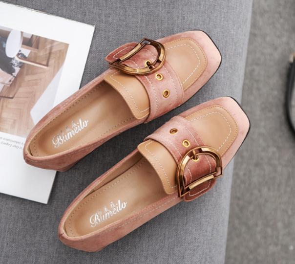 2019 Suede Women's shoes in Spring and Autumn with New style Low heel Coarse heel Square head, Black
2019 Suede Women's shoes in Spring and Autumn with New style Low heel Coarse heel Square head, Black