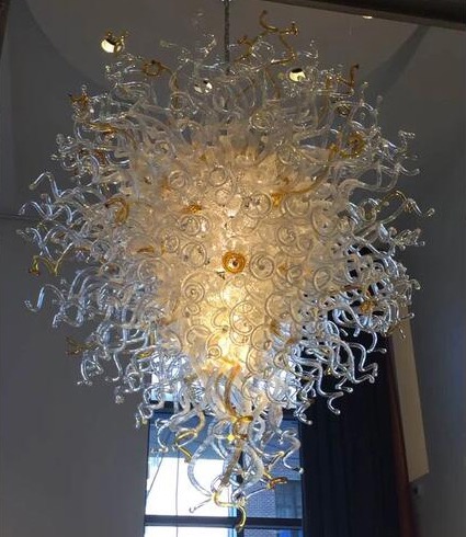 Lamps Trending Hand Blown Large Chandeliers Pendant Lighting Homel Decorative Glass Crystal Chandelier for Art Decoration
Lamps Trending Hand Blown Large Chandeliers Pendant Lighting Homel Decorative Glass Crystal Chandelier for Art Decoration