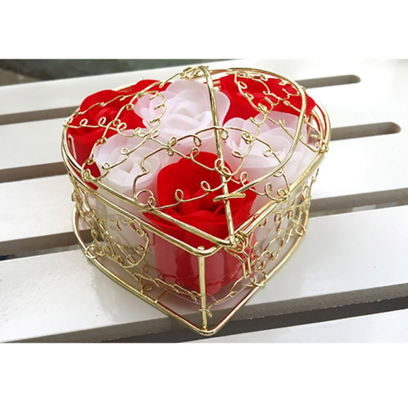 Valentine's Day Gift Heart Shape Iron Basket With 6 Soap Flower Roses Romantic Scented Soap Flower Gift Box Women Best Gifts *, Blue
Valentine's Day Gift Heart Shape Iron Basket With 6 Soap Flower Roses Romantic Scented Soap Flower Gift Box Women Best Gifts *, Blue