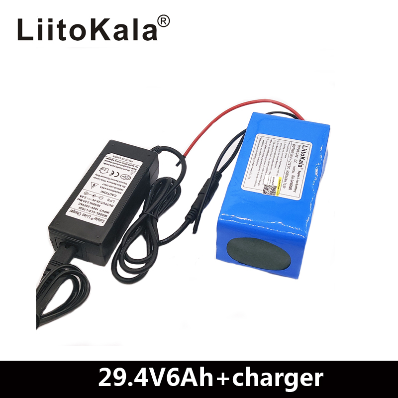 LiitoKala 18650 24V 6Ah 7S3P Battery pack lithium battery for electric bicycle moped +29.4V2A
LiitoKala 18650 24V 6Ah 7S3P Battery pack lithium battery for electric bicycle moped +29.4V2A