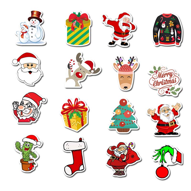 Christmas Stickers and Decals Designs Vinyl Decals DIY Decorations for Skateboard Laptop Car Luggage Motorcycle Computer