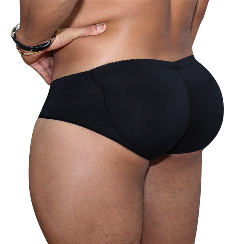 Man Body Shaper Underwear Padded Butt Lifter Briefs Panties Back Strengthening Double Removable Fake Ass Sexy Push up Cup Bulge Bodyshaper