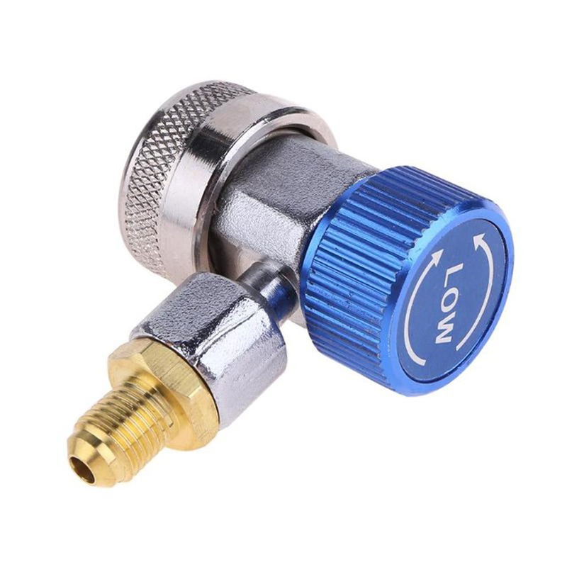 1Set Auto Freon R134A A/C Air Conditioning Adjustable Quick Coupler Refrigerant High Low Voltage Adapter