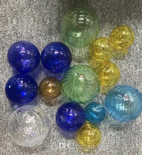 Creative Round Ceiling Light Banquet Hall of the Hotel Office Custom Engineering Crystal Light Colorful Murano Glass Chandelier Lighting