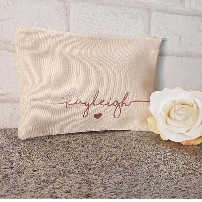 personalised mini zip bag small canvas favours bridesmaid proposal gift bag gift coin purse mother of the bride makeup
personalised mini zip bag small canvas favours bridesmaid proposal gift bag gift coin purse mother of the bride makeup