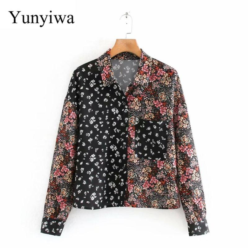 2020 Women Vintage Patchwork Printing Casual Shirt Blouses Women Long Sleeve Pocket Patch Chic Blusas Retro Business Tops, As picture
2020 Women Vintage Patchwork Printing Casual Shirt Blouses Women Long Sleeve Pocket Patch Chic Blusas Retro Business Tops, As picture