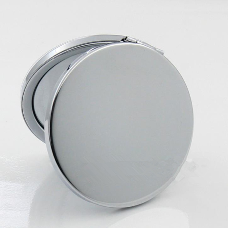 Portable Pocket Mini Makeup Mirror Ladies Girls Hand Cosmetic Mirror Stainless Fashion Double-Side Folde Compact Mirrors F2502
