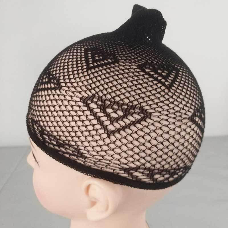 Hair Net Single Head Through Nylon Hair Cap Lace Hair Net Jacquard Wig Caps