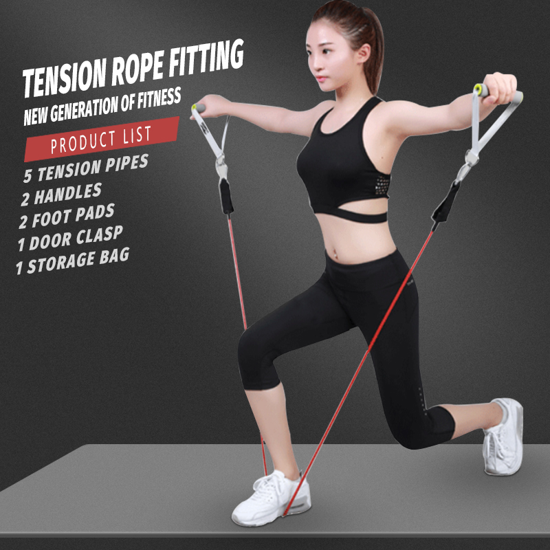 11 Pics Set Of Tension Pull Rope Elastic Strings Fitness Multi-function Tensioner Suit Home Gym Muscle Training Belt Body Buildi
11 Pics Set Of Tension Pull Rope Elastic Strings Fitness Multi-function Tensioner Suit Home Gym Muscle Training Belt Body Buildi