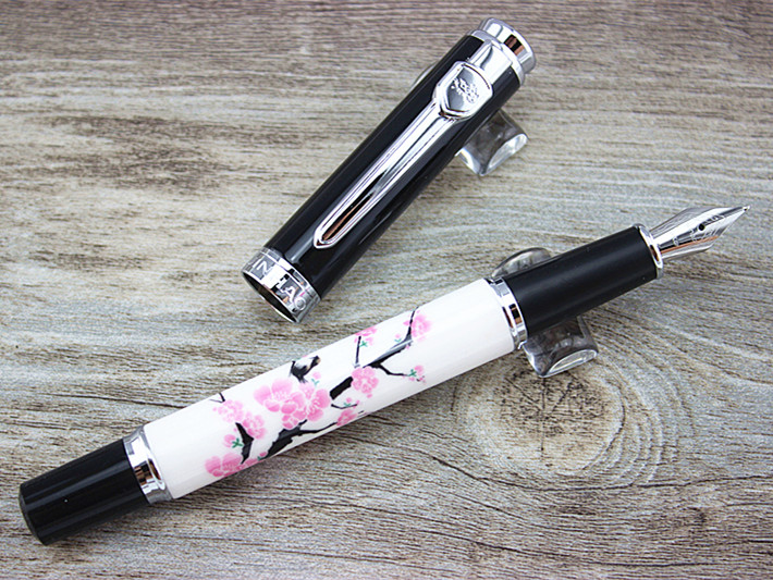 Elegant Jinhao 8802 Plum Flower Fountain Pen Nib High Quality Ink Pens School Business Supplies For Student Gift, Red
Elegant Jinhao 8802 Plum Flower Fountain Pen Nib High Quality Ink Pens School Business Supplies For Student Gift, Red